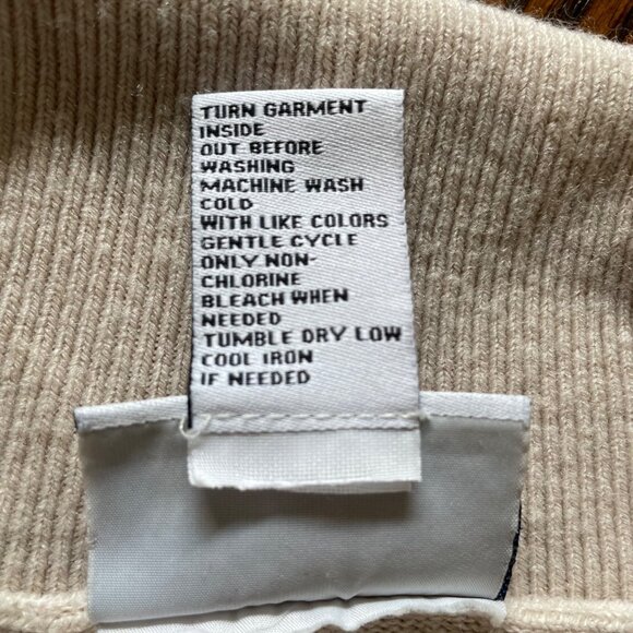 Tog Shop Womens Cowl Neck Knit Sweater Biege Size Small u - Picture 6 of 6